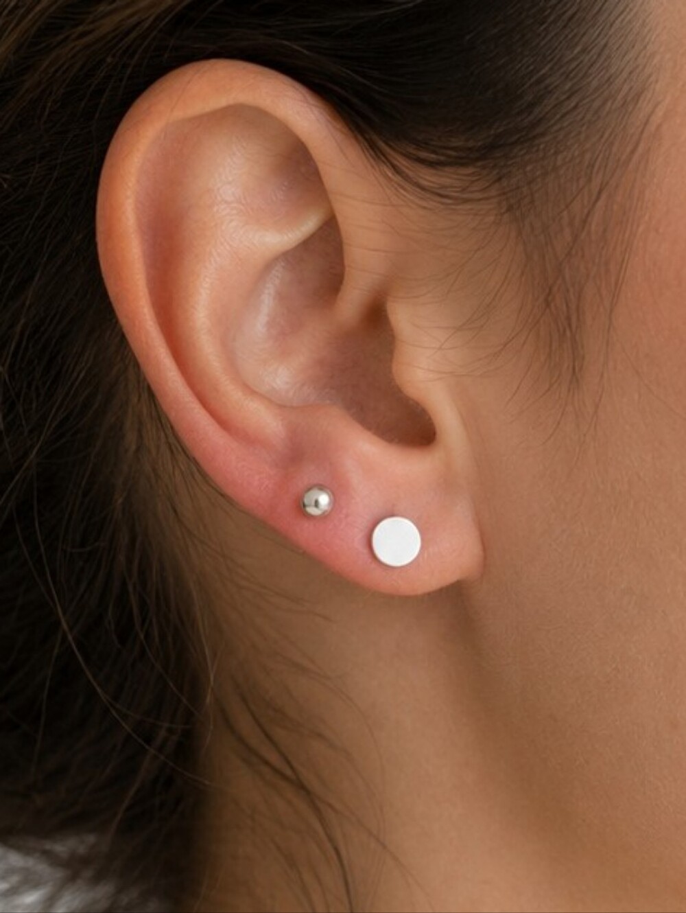 Versatile Unisex Stainless Steel Earring Set Of Two